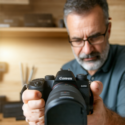 相機維修專業服務展示，提供透明價格與隱藏秘密，技術人員正在仔細檢查相機，確保客戶獲得最佳維修體驗。