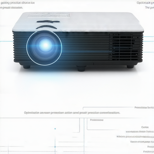 超短焦投影機展示投影距離的圖示，搭配清晰的投影技巧說明，並介紹專業維修服務，讓使用者了解如何最佳化投影效果，提升視聽體驗。