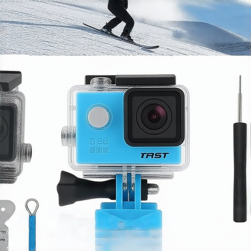 滑雪運動相機展示，強調選擇要點和快速維修服務，確保冒險過程中不受故障影響的解決方案，帶來更安全精彩的滑雪體驗。