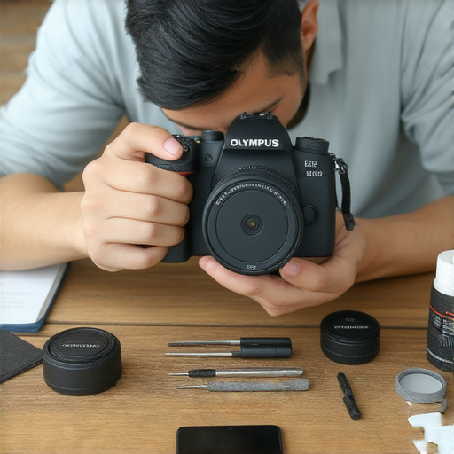 揭開LIVE與OLYMPUS之間的秘密，展示專業維修服務的圖片，突顯維修技術和客戶滿意度，幫助用戶了解如何有效解決相機問題。