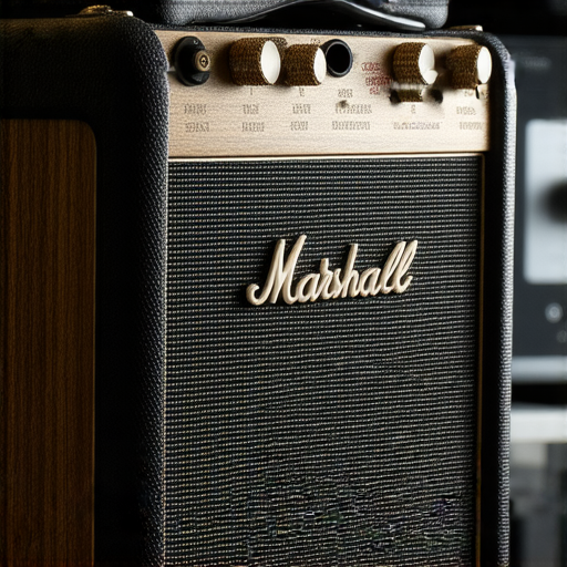 Bluetooth Marshall Uxbridge音響的近距離展示，突顯其經典設計與現代技術結合，專業維修服務提供保障，助你無憂享受高品質音樂。