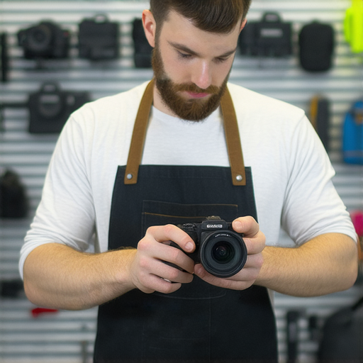 GoPro維修服務展示，技術專家正在檢查相機，促進戶外冒險的無障礙進行，解決所有拍攝問題，讓您的冒險旅程無需再等待。