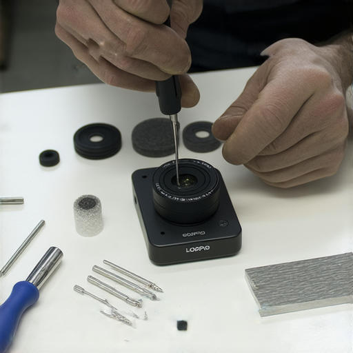 GoPro LOOPING錄影神器維修服務，專業技術人員正在檢查故障相機，目標是恢復攝影功能，讓你的冒險回歸，捕捉每一瞬間的精彩。