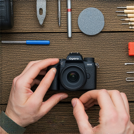 發現二手 GoPro Hero 4 的隱藏價值，展示專業維修服務的場景，激發用戶重拾拍攝激情，提升戶外攝影體驗，強調相機的功能與修復過程。