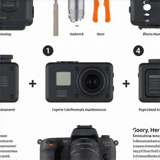 GoPro Hero4相機維修技巧示意圖，展示了如何修復相機問題，讓攝影愛好者了解潛在的維護技術，重獲新生。