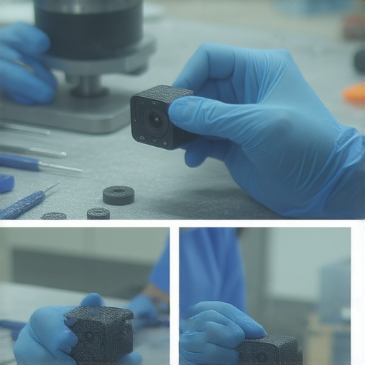 GoPro QR專業維修服務的圖片，展示我們的技術團隊正在修復GoPro攝影機，專注於細節的維修過程，為客戶提供高品質的服務，揭開GoPro QR的神秘面紗。