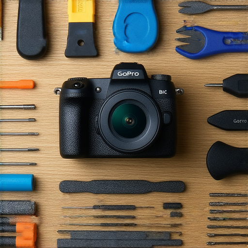 探索GoPro潛能的圖片，展示專業維修服務的設備與工具，確保拍攝品質完美，展現維修技術的專業性，吸引攝影愛好者提升影像體驗。