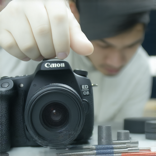 Canon相機故障維修秘訣，專業技術人員檢查相機損壞部件，修復過程中使用工具，讓拍攝恢復最佳狀態。