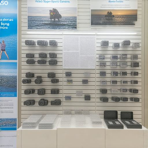 香港購買AKASO超強續航運動相機的店鋪展示，展示多款運動相機及專業維修服務，讓用戶了解如何選擇和維護運動相機。
