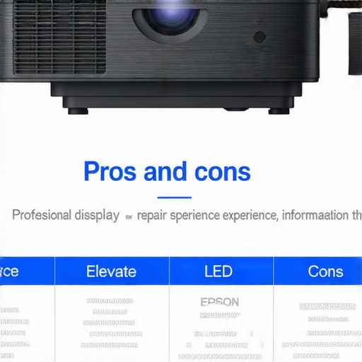 Epson LED投影機展示，強調其優缺點，並介紹專業維修服務的資訊，助你揭開投影機的神秘面紗，提升使用體驗。