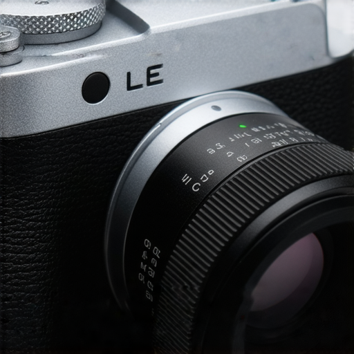 Leica Q相機特寫，展示奢華設計與精美工藝，凸顯其獨特價值與高端性能，搭配維修服務說明，吸引攝影愛好者了解其必備性與專業支持。