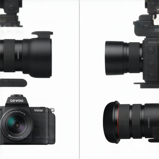 即影即有相機大對決，展示不同型號的相機拍攝Vlog的效果，背景有專業維修服務的標誌，強調拍攝最佳選擇與維修保障。