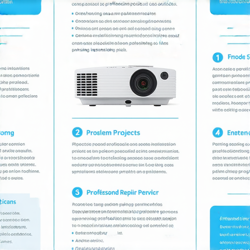 投影機安裝全攻略的圖片，展示十大壞處及避免方法，提供專業維修服務資訊，幫助用戶優化投影效果，提高使用體驗。