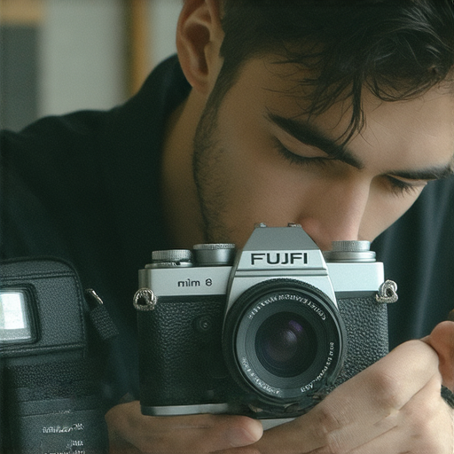 即影即有相機故障維修服務，專業技術人員正在檢查Fuji相機和Mini 8，讓攝影愛好者的經典相機重獲新生，恢復拍攝樂趣。