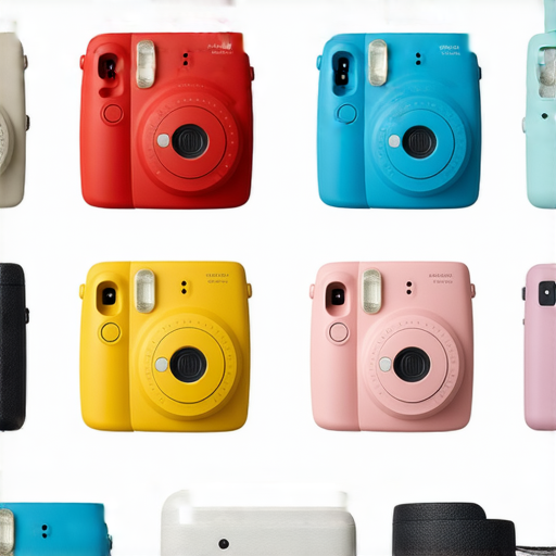 即影即有相機全系列大比拼圖片，展示各款相機的特色與性能，讓你輕鬆選擇心儀產品，同時強調我們提供的專業維修服務，確保使用無憂。