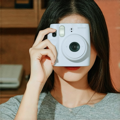 即影即有相機自拍新玩法，展示閃光燈技巧與專業維修服務，圖片中展示產品與專業技術，突顯自拍效果與維修過程的細節。