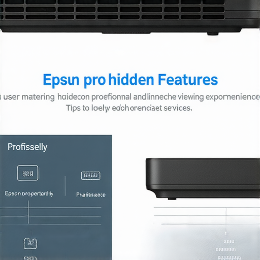 Epson投影機隱藏功能介紹，展示提升觀影體驗及維修服務的技巧，圖中包含投影機操作介面及專業提示，讓使用者輕鬆掌握技巧。