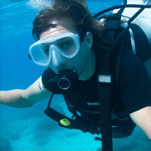 防水相機試機，潛水者探索水下世界，顯示相機在水中拍攝的清晰影像，強調設備的功能與維修保障，適合愛好者和專業攝影師使用。