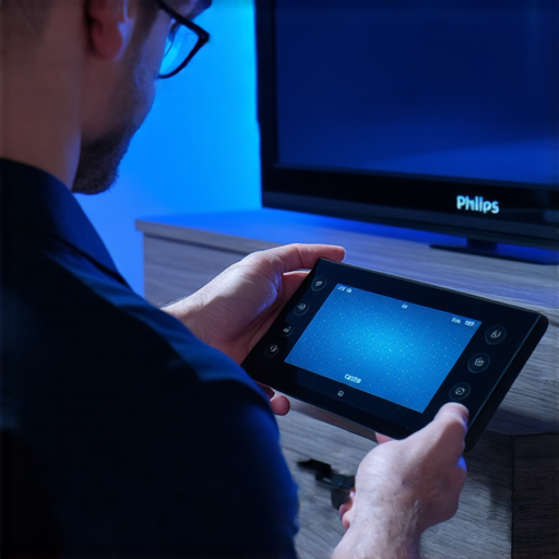 飛利浦家庭影院音響維修服務專業技術人員正在檢查設備，幫助用戶解決影音問題，讓您重新享受高品質家庭娛樂體驗。