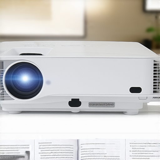 投影機常見問題解析教你如何使用投影機並提供維修專業服務的圖片，展示清晰的投影效果和簡單的操作指南，幫助用戶解決問題。