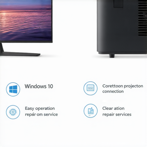 揭開LG電視無線投影的秘密，展示Windows 10連接步驟和畫面，強調簡易操作及維修服務介紹，讓用戶輕鬆享受投影體驗。