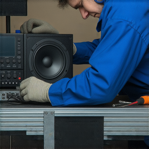 專業維修服務展示，技術人員正在修復Audio Pro、Audio-Technica音響設備，讓音響恢復最佳狀態，提升音質，解決音響故障，為音樂愛好者提供理想的影音體驗。