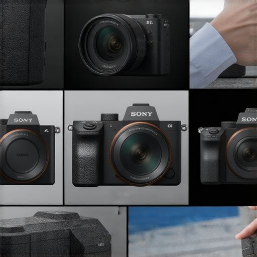 Sony攝影相機推薦及專業維修服務的圖示，展示各型號相機與技術人員維修過程，突顯高品質攝影裝置與維修專業，吸引喜愛攝影的用戶了解更多資訊。