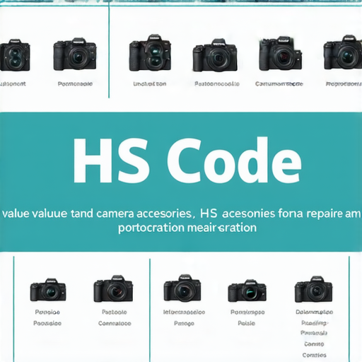 相機配件HS Code全解析的專業圖解，展示各類配件的價值與重要性，並提供維修服務介紹，幫助攝影愛好者了解配件的功能及用途。