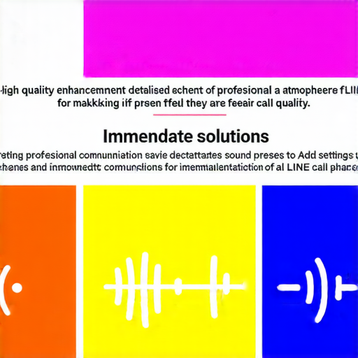提升LINE音效設定的圖片，展示清晰的通話效果，讓使用者如臨現場，並強調提供專業的維修服務，立即為LINE通話品質改善提供解決方案。