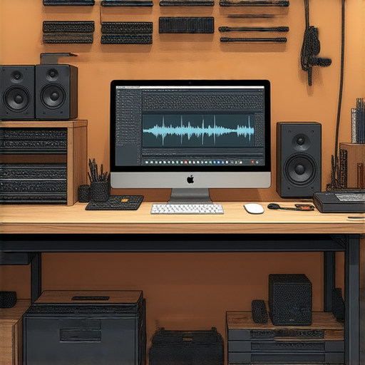 MAC音效設定秘訣，提升音質技巧展示，專業維修服務畫面，展現如何優化音效效果，讓使用者享受更佳的音樂體驗，學習必備的音效調整方法。