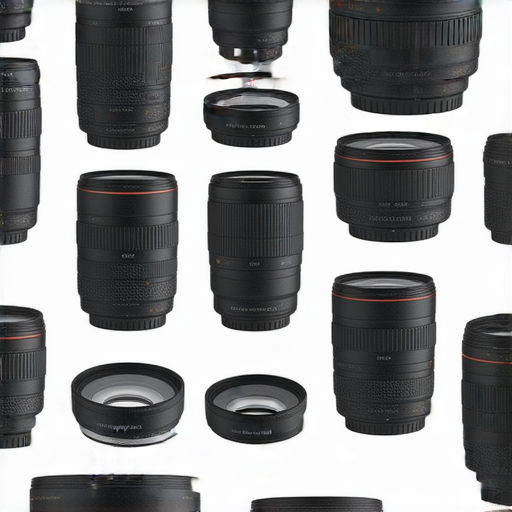 選擇完美鏡頭的展示圖片，展示各類攝影鏡頭的特點和差異，並介紹專業維修服務的資訊，強調鏡頭選擇的重要性和影響拍攝效果。