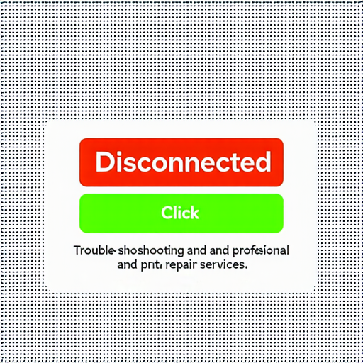 音響設備連接問題示意圖，展示失去連接的標誌，提醒用戶點擊尋找原因並獲取專業維修服務，幫助解決音響故障。