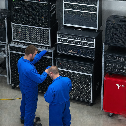 Marshall和特斯拉音響設備的故障檢測畫面，顯示專業維修服務團隊正在分析隱藏問題，探討音響故障的解決方案，幫助用戶獲得最佳音質體驗。