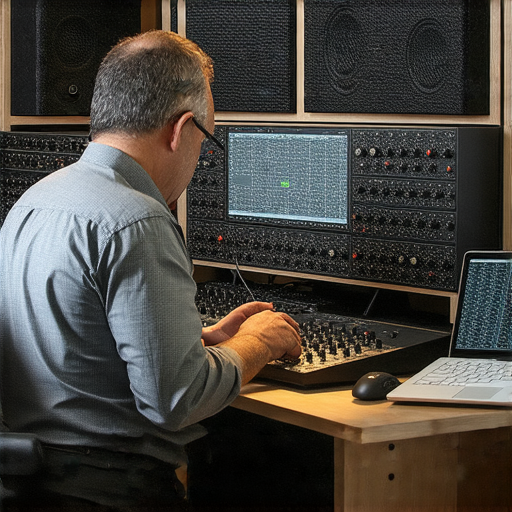 音響維修專家檢查設備故障，分析異常聲音來源，呈現專業維修工具及運作過程，旨在恢復音質，使音響回到巔峰狀態，幫助用戶解決問題。