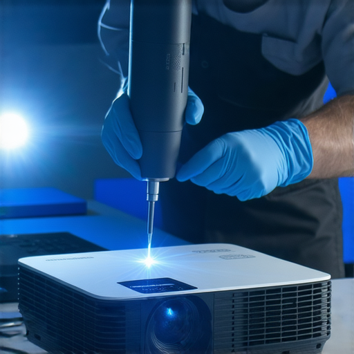 驚人BenQ 4K投影機修復技巧，專業維修服務介紹，讓您的影片重獲生機，提升觀影體驗，修復過程中的重要工具與步驟展示，幫助用戶解決投影機問題。