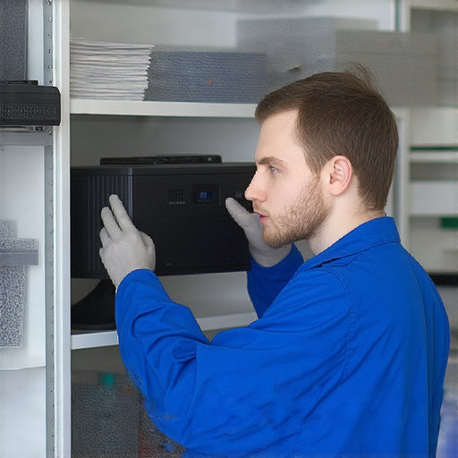 專業的投影機維修服務人員檢查故障設備，提供高效解決方案，讓客戶重回精彩的觀影體驗，立即點擊了解更多關於投影機維修的資訊。