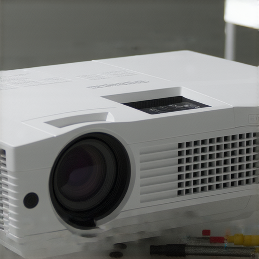 專業技術人員正在維修DLP 3D投影機，專注於修復故障部件，周圍環境整潔，工具齊全，確保讓影像重回精彩，提供高品質的3D投影體驗。