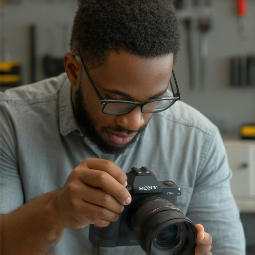 Sony相機及iPad維修專業服務，技術人員檢查設備，確保影像效果恢復清晰精彩，客戶滿意的服務過程，讓您的攝影體驗更出色。