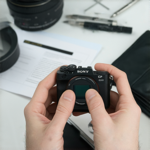 Sony相機GPS故障維修指南，展示專業技術人員檢查相機GPS模組，並提供修復步驟，幫助用戶重新獲得拍攝樂趣，提升攝影體驗。