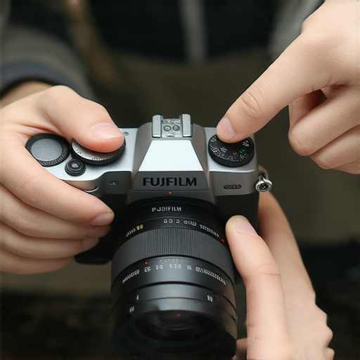 維修Fujifilm相機的專業技師正在調整設備，展現攝影愛好者重拾創作樂趣的過程，探索即影即有的魅力，讓您的相機煥然一新，捕捉每一瞬間。