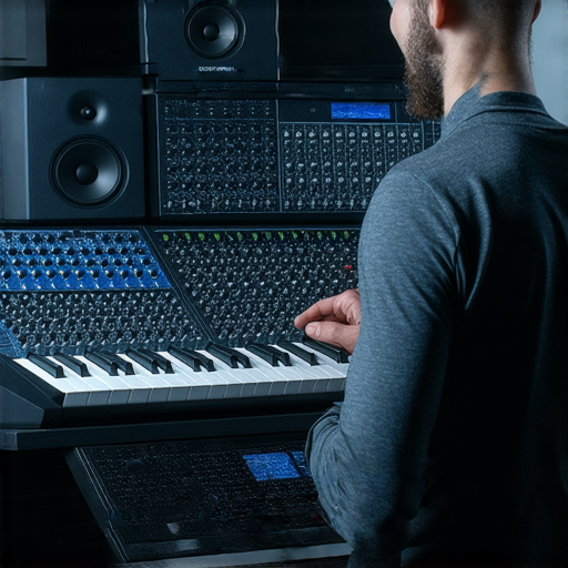 音響低音測試場景，專業技術人員正在評估音質，顯示出維修服務的專業水平，幫助客戶了解音響性能是否出色，提升音樂享受。