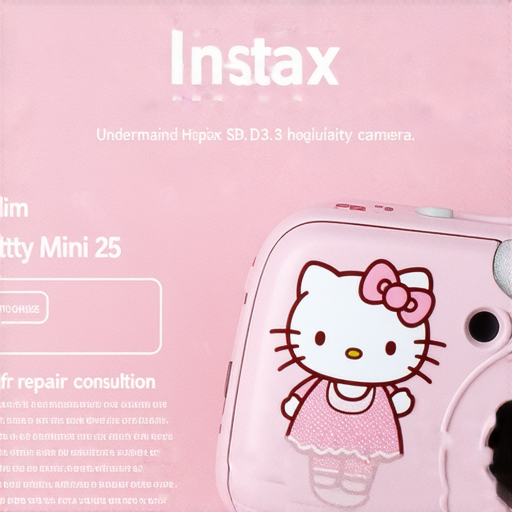 「發現你的Fujifilm Instax Mini 25 Hello Kitty攝影潛力！免費維修諮詢，快來了解！」